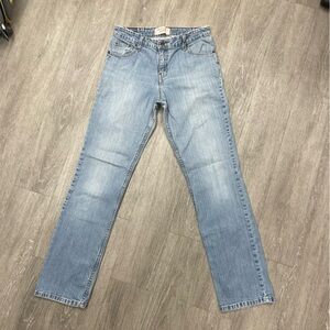 Levi Strauss Stretch Midrise Straight Leg Jeans misses size 12 long blue